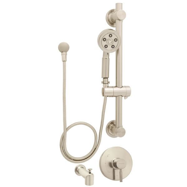 Speakman SM-1490-ADA-P-BN Neo ADA Hand-held Shower/ Tub Combinations with Grab/Slide Bar in Brushed Nickel