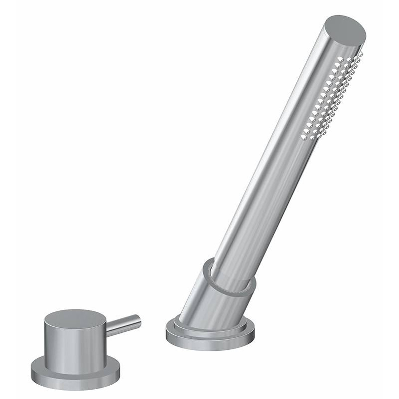 Graff G-6156-LM41B-UB-T M.E. 25 Deck-Mounted Handshower & Diverter Set - Trim Only, Unfinished Brass Graff G-6156-LM41B-UB-T M.E. 25 Deck-Mounted Handshower & Diverter Set - Trim Only, Unfinished Brass