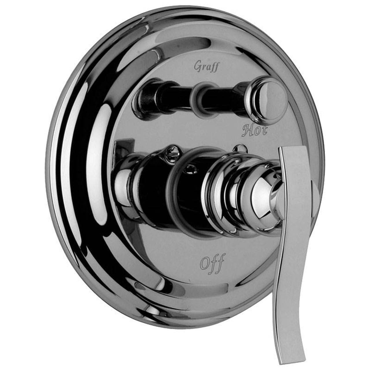 Graff G-7065-LM20S-PN-T Bali Trim Plate w/Handle, Polished Nickel