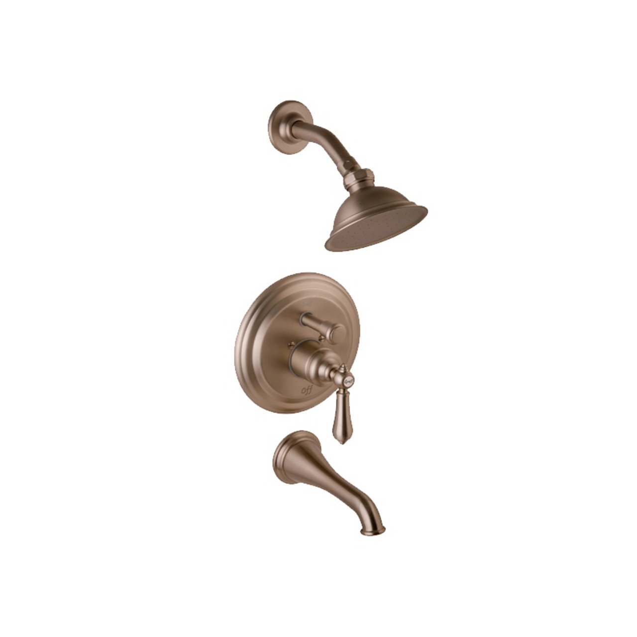 Graff - G-7165-LM34S-SN-T - Canterbury Collection Traditional Pressure Balancing Tub & Shower Set- Trim Only