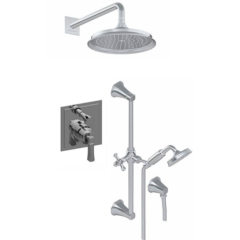 Graff G-7287-LM47S-UB-T Contemporary Pressure Balancing Shower Set (Trim Only), Unfinished Brass