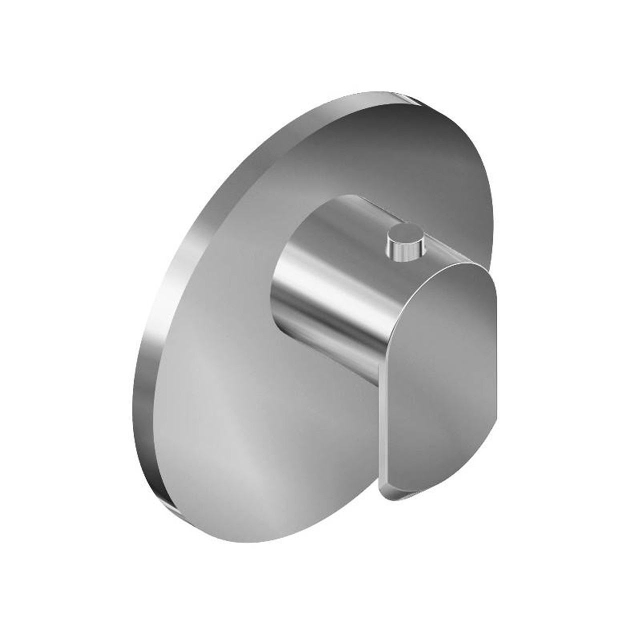 Graff G-8037-LM45E-PC-T M-Series Round Thermostatic Trim Plate with Phase Handle, Polished Chrome