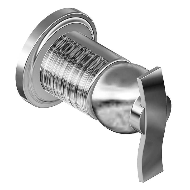 Graff G-8039-LM20E1-PN-T M-Series Transitional 3-Way Diverter Trim Plate with Lever Handle , Polished Nickel