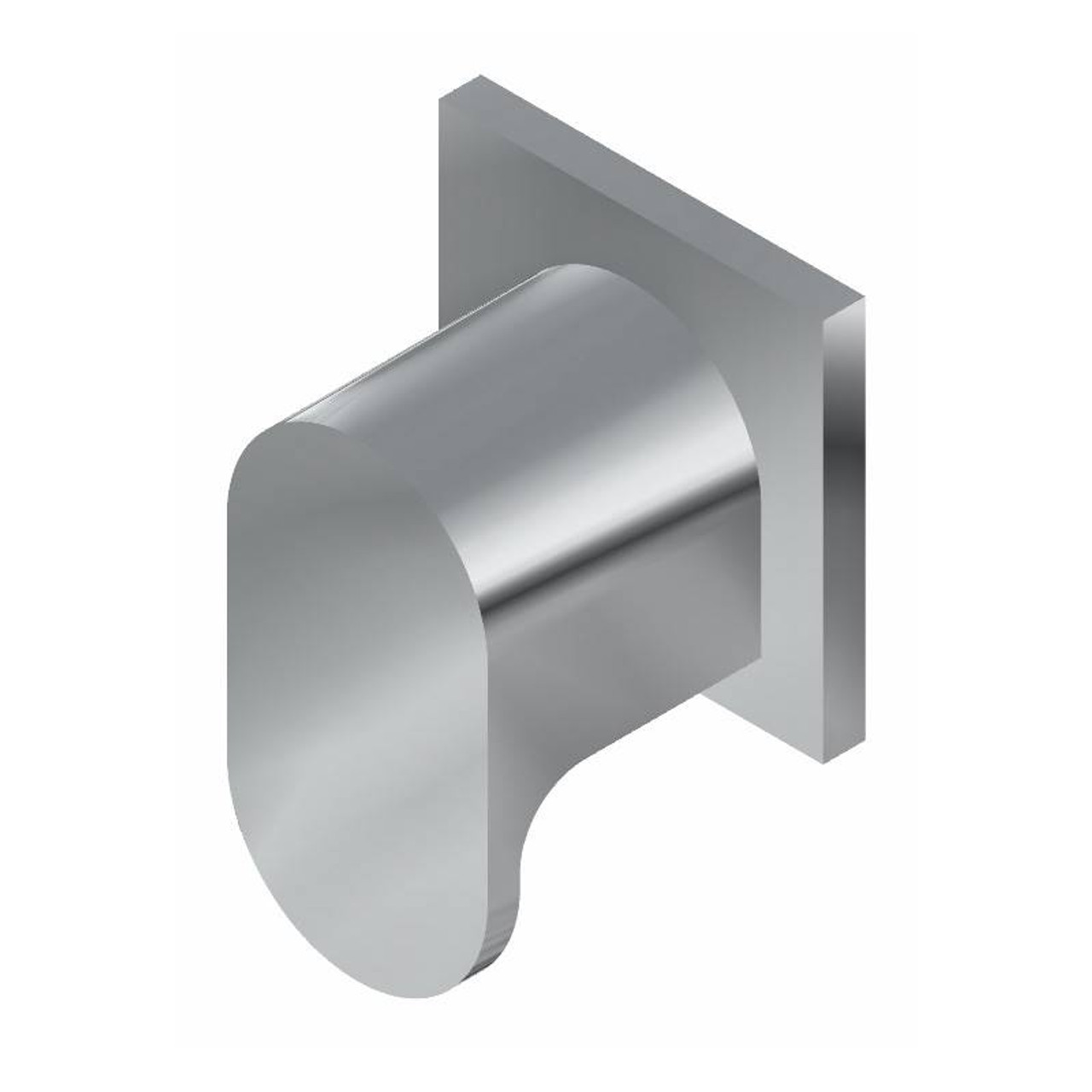 Graff G-8098-LM44E1-WT-T M-Series Square Stop/Volume Control Trim Plate and Ametis Handle , Architectural White