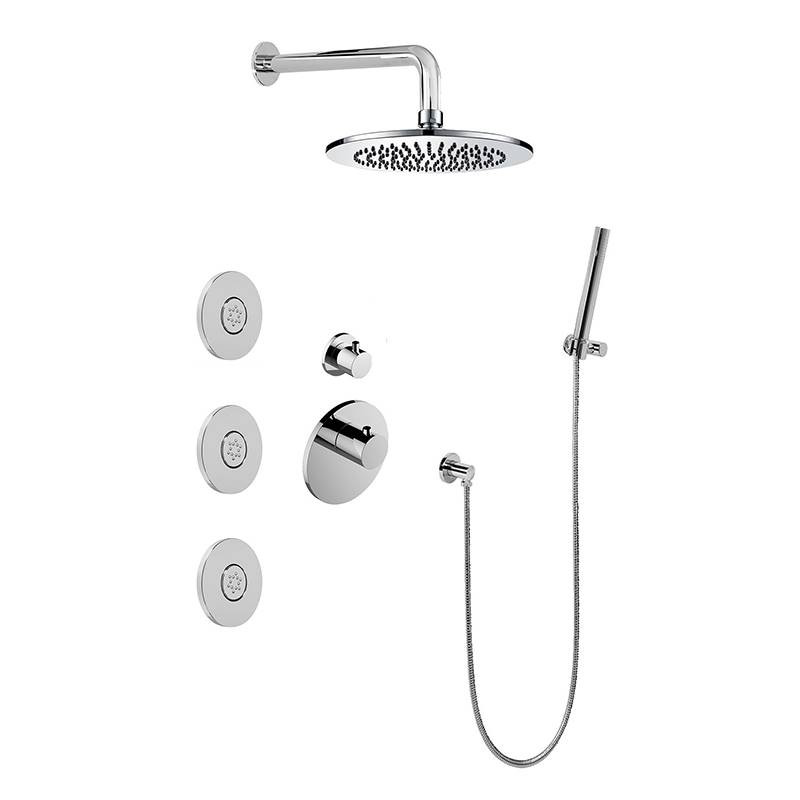 Graff GL2.122SG-RH0-OB-T M-Series Full Thermostatic Shower System w/Diverter Valve (Trim Only) , Olive Bronze