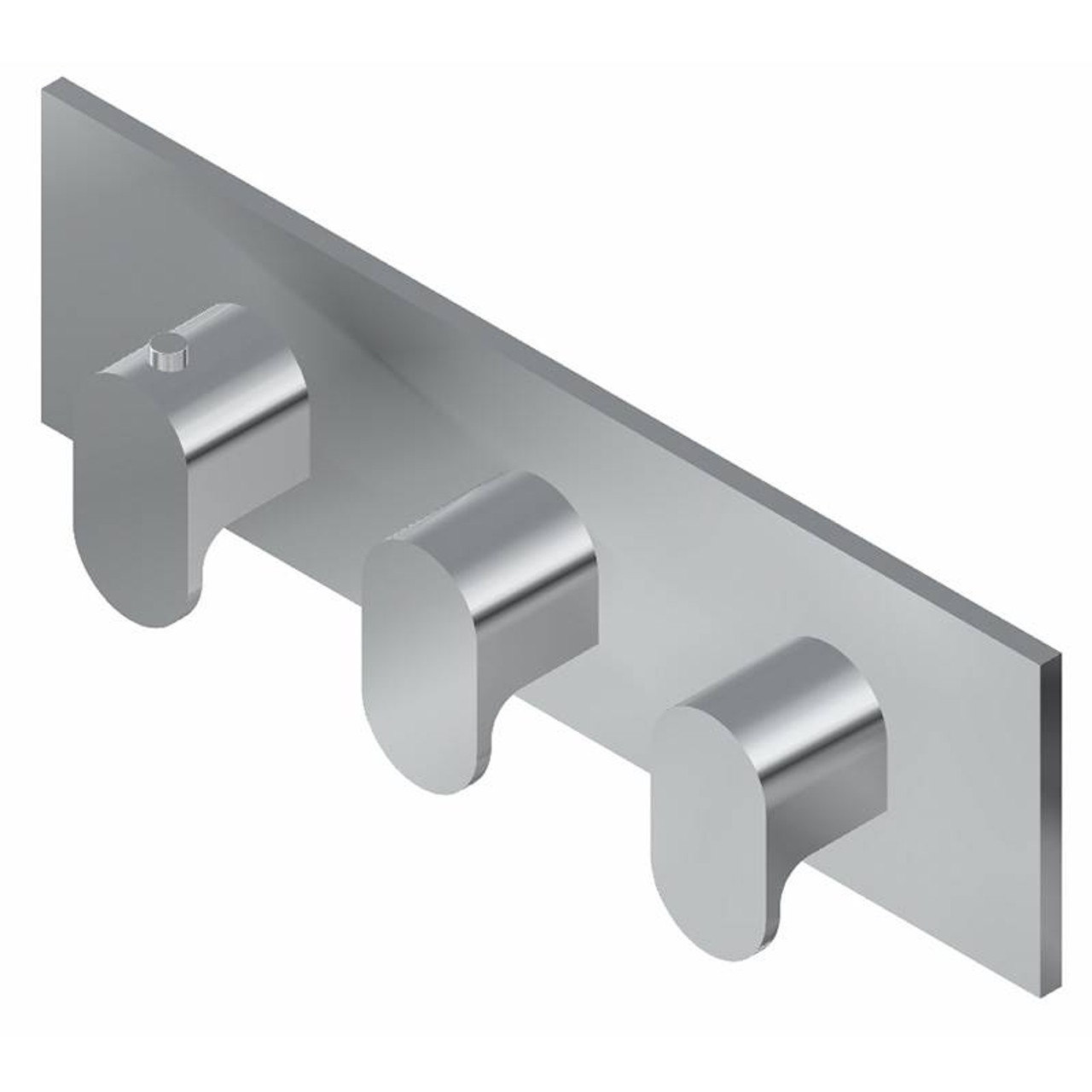Graff G-8057H-LM44E0-WT-T M-Series Square 3-Hole Trim Plate with Ametis Handles (Horizontal Installation), Architectural White