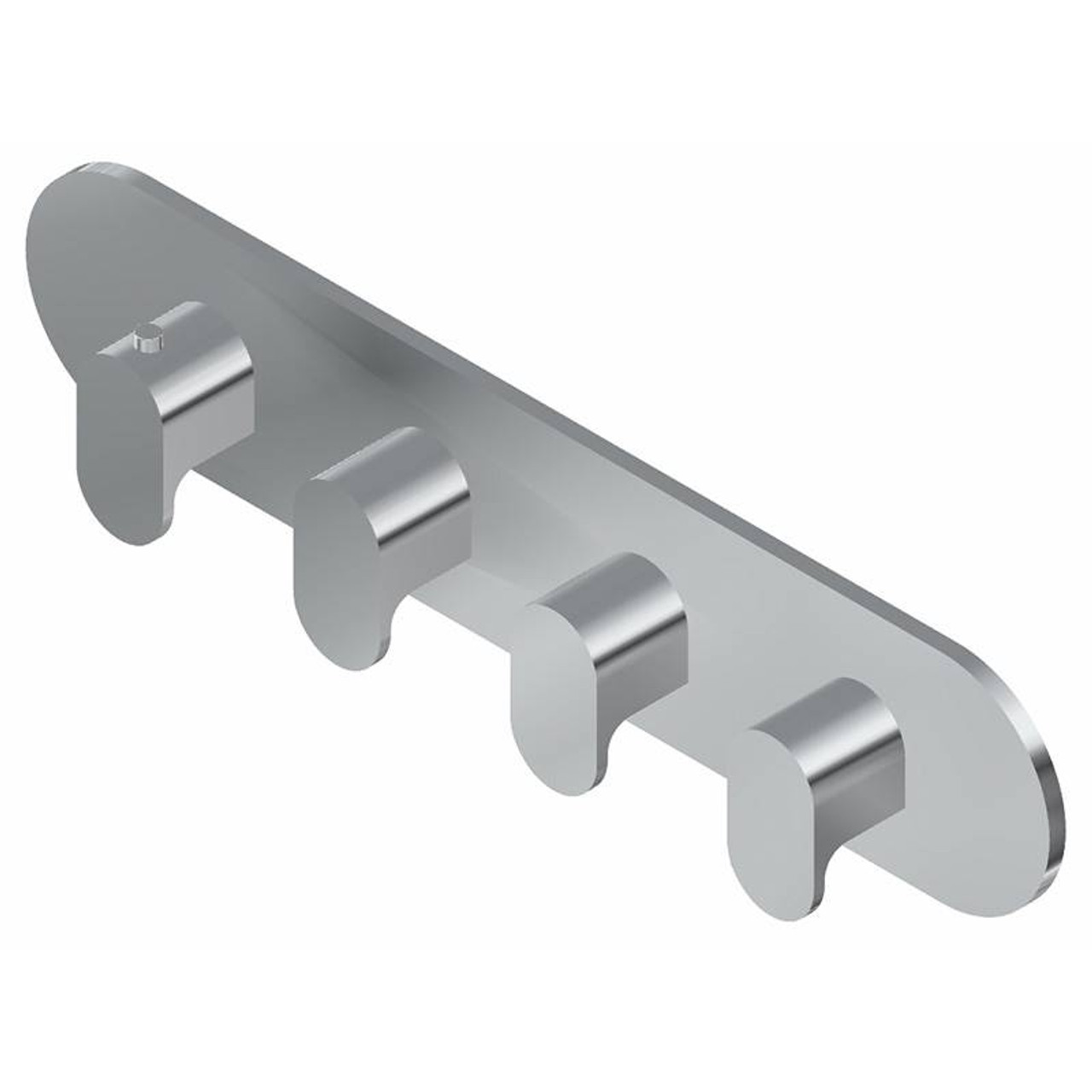 Graff G-8058H-LM44E0-BK-T M-Series Round 4-Hole Trim Plate with Ametis Handles (Horizontal Installation), Architectural Black