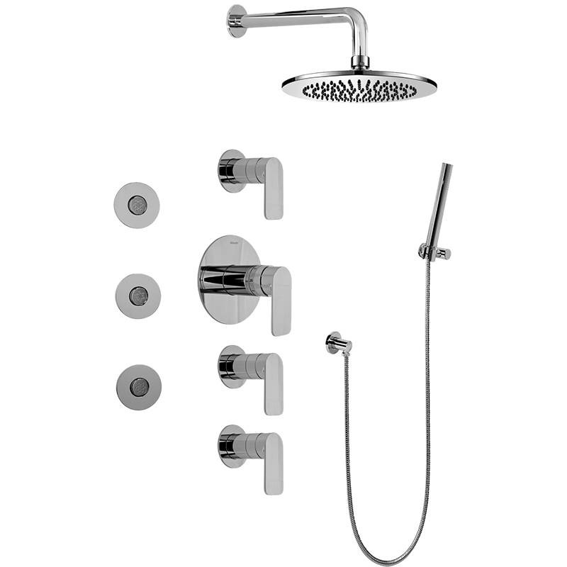 Graff GB1.122A-LM42S-SN-T - Full Thermostatic Shower System (Trim Only), Steelnox (Satin Nickel)