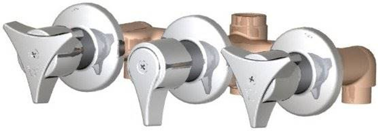 Union Brass&#174; - 31X - Body Assy with Escutcheons; Compression Valves
