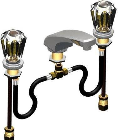Union Brass® - 909 - Compression Valves, Acrylic Handles, L/Pop-Up