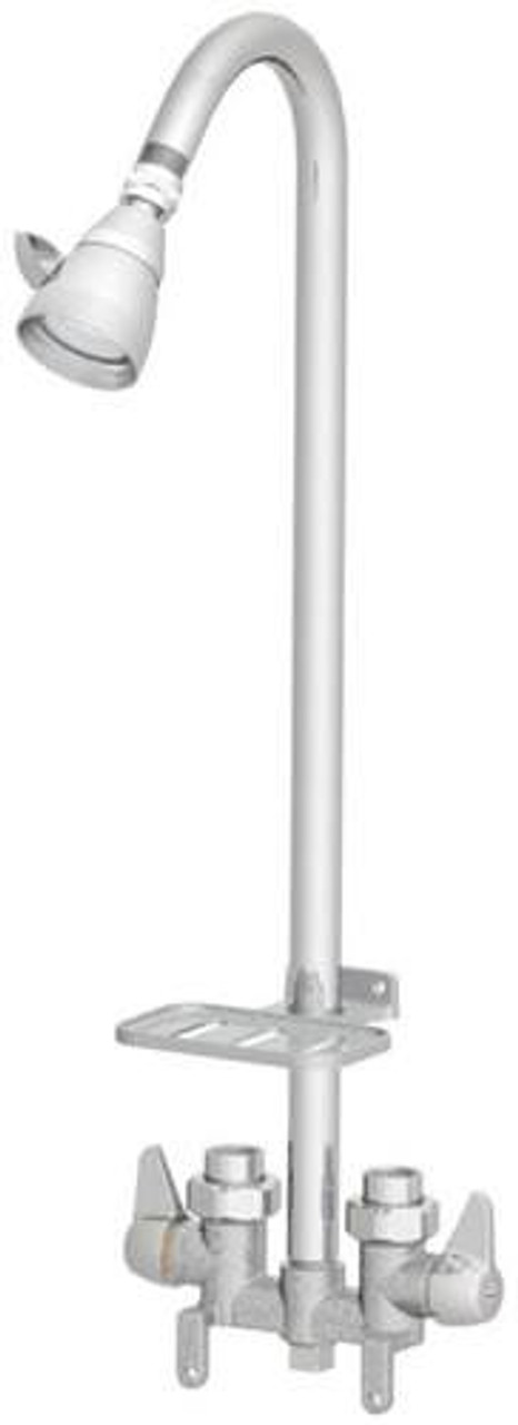 Union Brass® - 38B - Utility Shower W/ Brass Shwrhead, Rough Chrome Union Brass® - 38B - Utility Shower W/ Brass Shwrhead, Rough Chrome