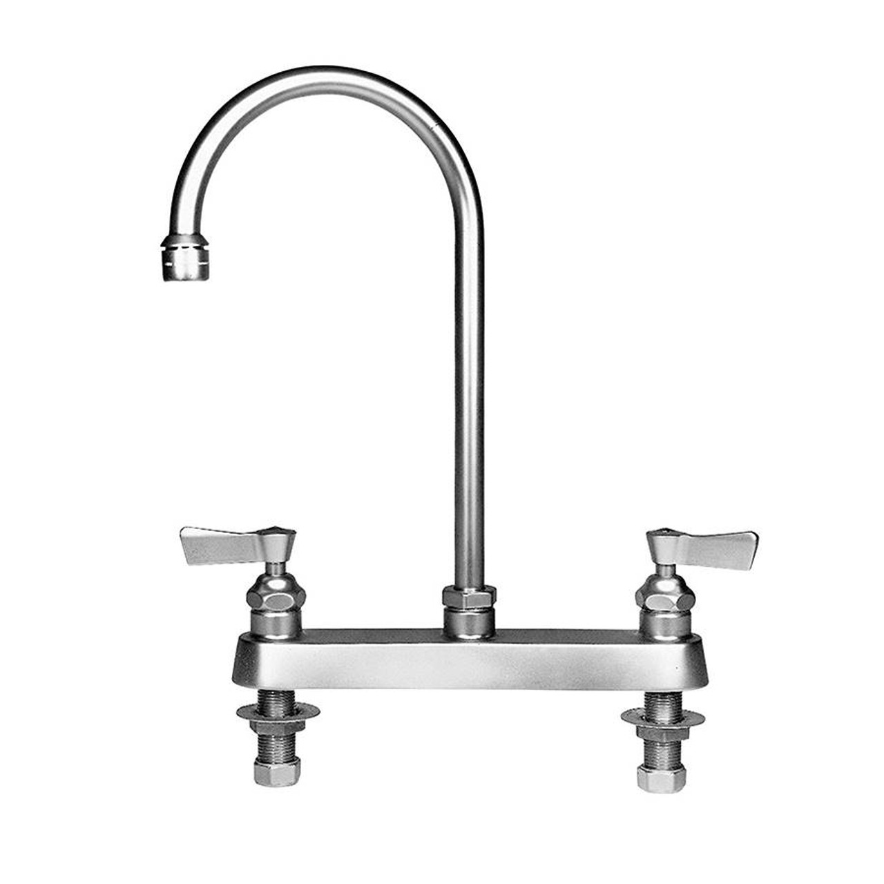 Fisher - 3316 - 8-inch Deck Mounted Faucet - 12-inch Rigid Gooseneck Spout