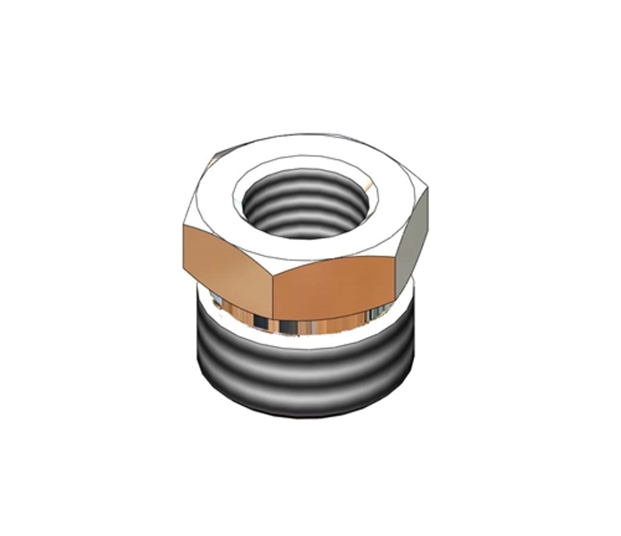 T&S Brass - 052A - 1/4-inch NPT Female x 3/4-14UN Male Adapter T&S Brass - 052A - 1/4-inch NPT Female x 3/4-14UN Male Adapter