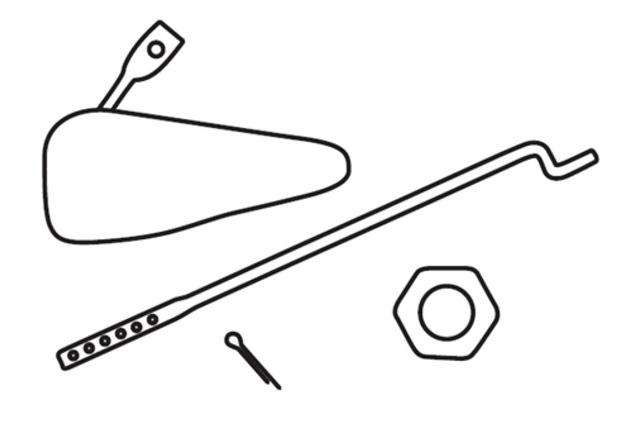 PF/2 - 728 Trip Lever Assembly Kit with Rod - Right Hand PF/2 - 728 Trip Lever Assembly Kit with Rod - Right Hand