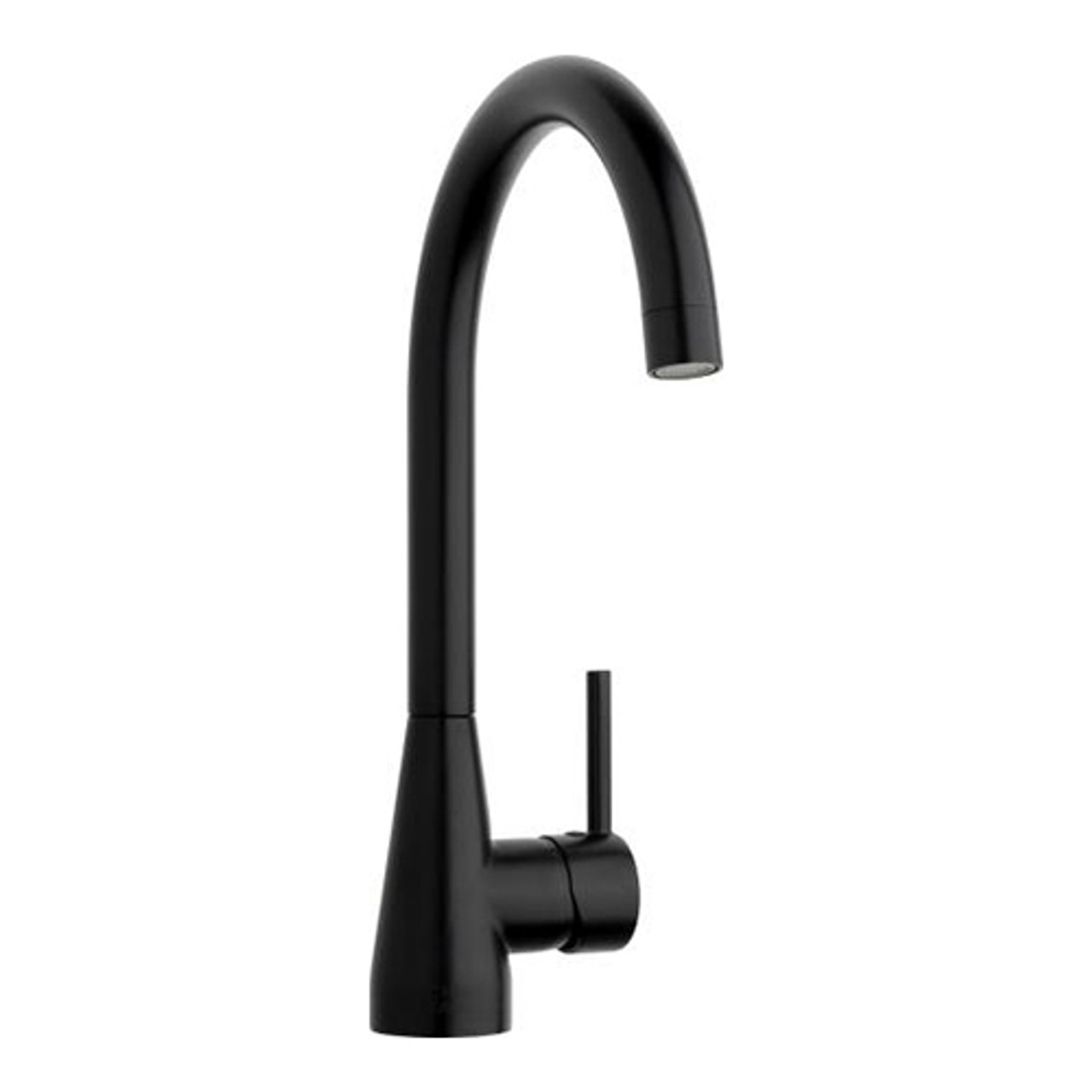 Chicago Faucets 436-ABMB Deck-Mounted 13" High Arc Kitchen Faucet, Single Lever, Matte Black