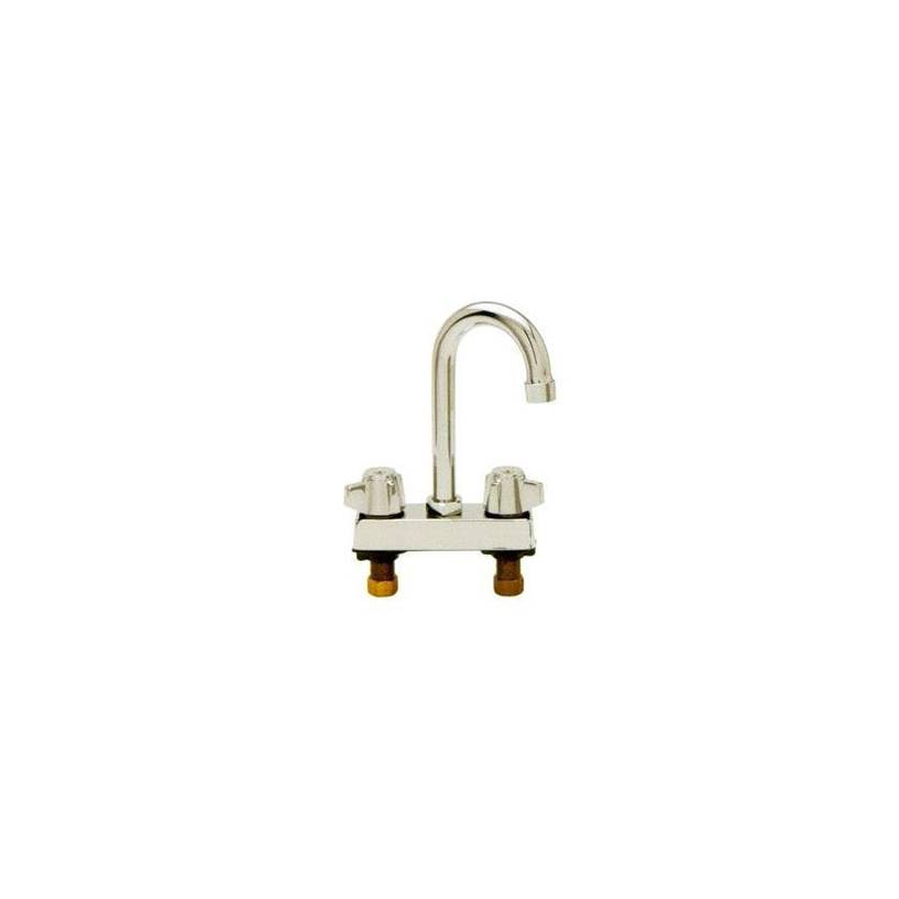 Fisher - 29718 - ECONO 4-inch Deck Mounted Faucet - 6-inch Swivel Gooseneck Spout