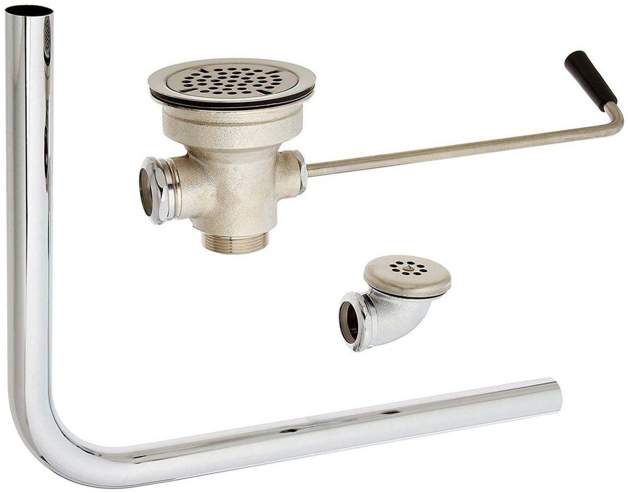 Fisher - 24872 - Twist Waste Drain Assembly, Flat Strainer - 1 1/2 18X14