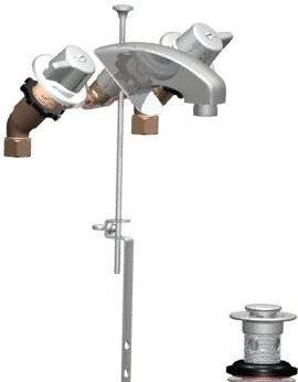 Union Brass® - 172-Q -Slantback Lav, 1/4 Turn Valves, With Pop-Up