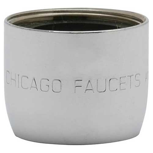 Chicago Faucets E73JKABCP LAMINAR FLOW OUTLET, 1.0 GPM, 13/16"-24 FEMALE THREAD