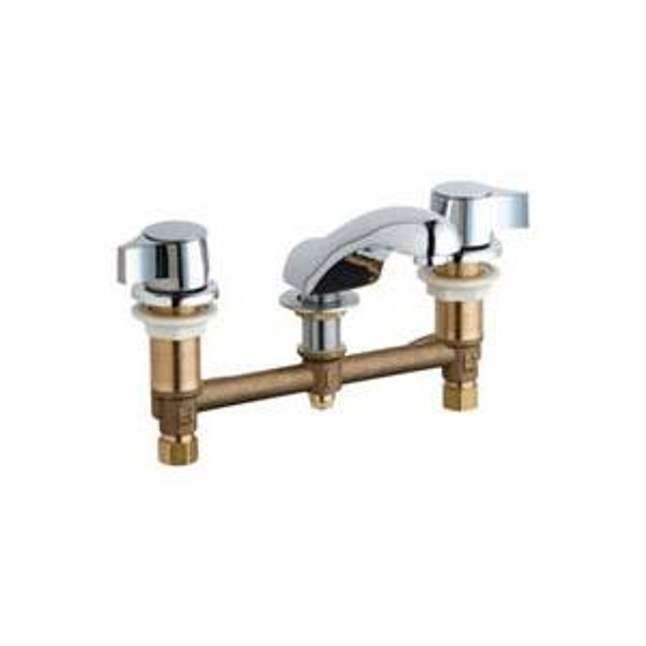 Chicago Faucets - 404-636CP - Widespread Lavatory Faucet Chicago Faucets - 404-636CP - Widespread Lavatory Faucet