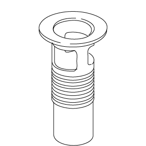 Kohler 38738 - Polished Chrome Drain Body
