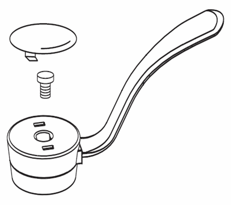 Moen 93380 Replacement Handle Kit for Commercial Style Single Lever Kitchen Sink Faucets