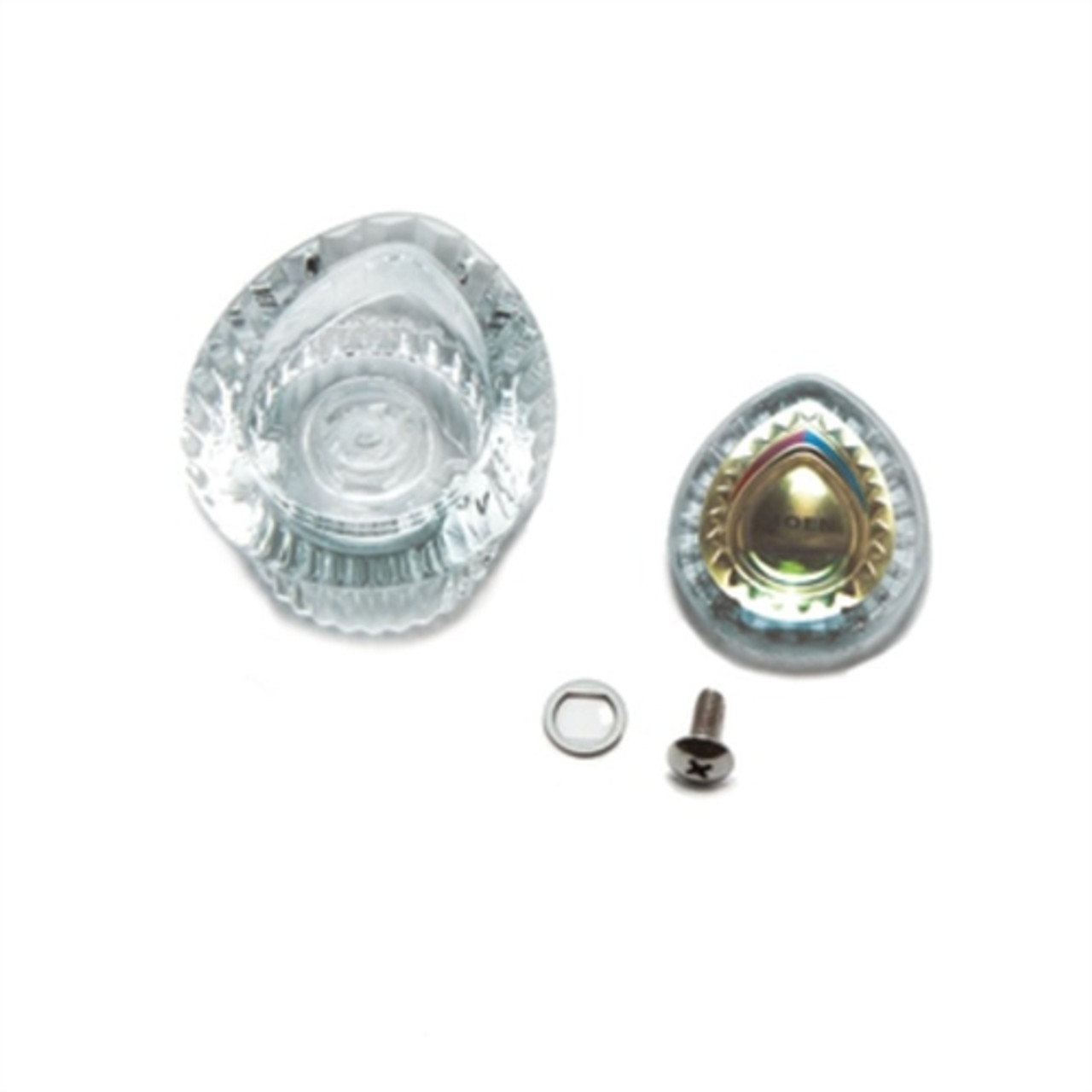 Moen 96792 - White & Gold Chateau Handle Knob Kit