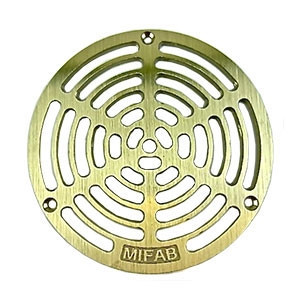 MIFAB 7PG 1 7" grate w/ securing screws 6 5/8" OUTSIDE DIAMETER