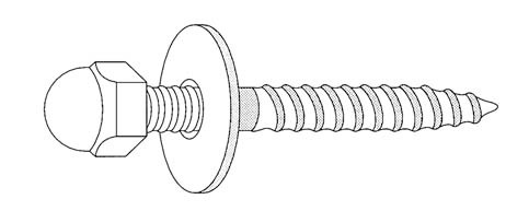 Pasco - 157 - 1/4X3-1/2 BR CL SCRW COMBO