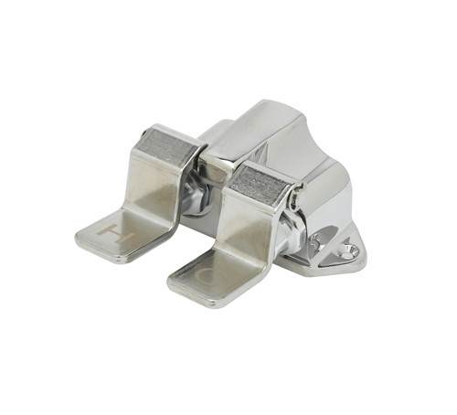 T&S Brass B-0502 Double Pedal Valve, Inlets 2-1/2" Centers, 1/2" NPT Inlets & Outlet