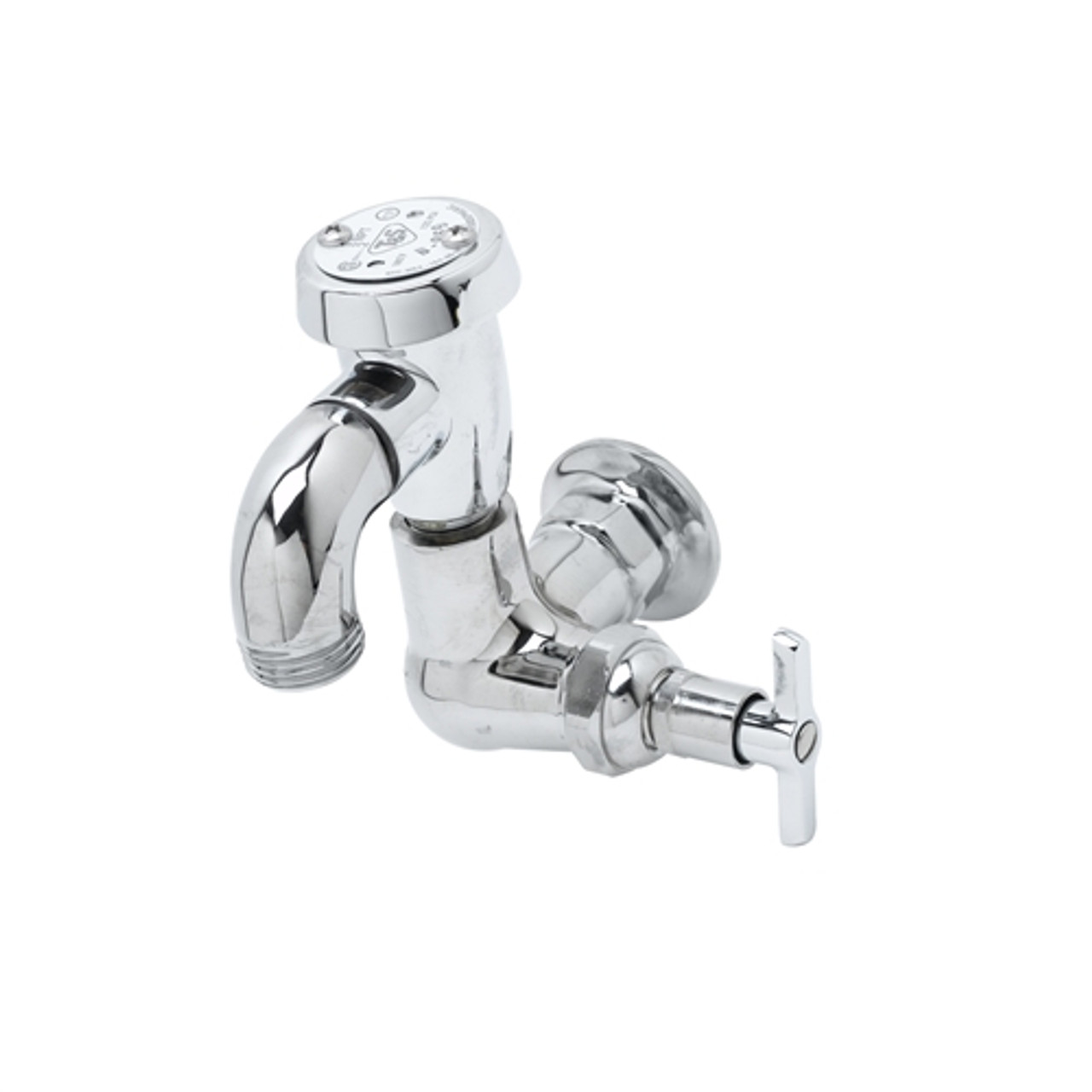 T&S Brass - B-0722 - Sill Faucet, Vacuume Breaker, 3/4-inch NPT Female Inlet, Garden Hose Thread Outlet