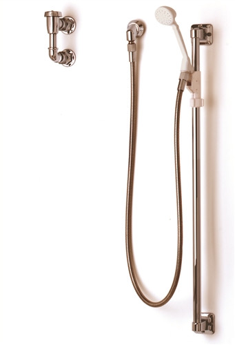 T&S Brass - B-0936 - Spray Assembly, Wall Outlet, Vacuum Breaker, Hand Held Spray, 60-inch Stainless Steel Hose