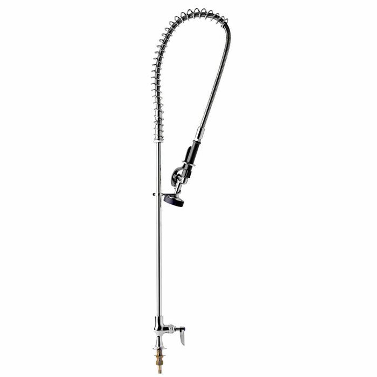 T&S Brass - B-2285 - Single Hole Deck Mounted Easy Install Pre-Rinse Faucet, Single Control with B-0107 Spray Valve