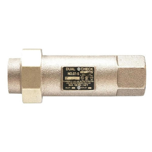 Watts Backflow Prevention Dual Checks / Dual Checks w/ Atmospheric Vent Replacement 07S