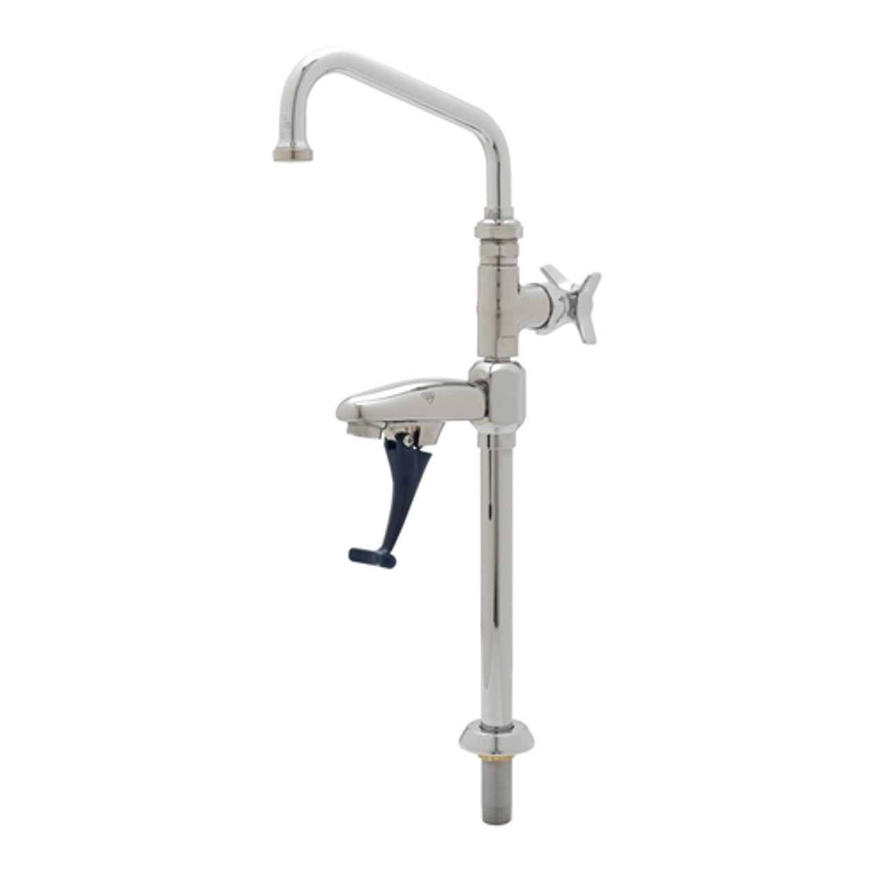 T&S Brass - B-1225 - Glass and Pitcher Filler, Push Back Design for Glasses, 6-inch Swing Nozzle for Pitcher