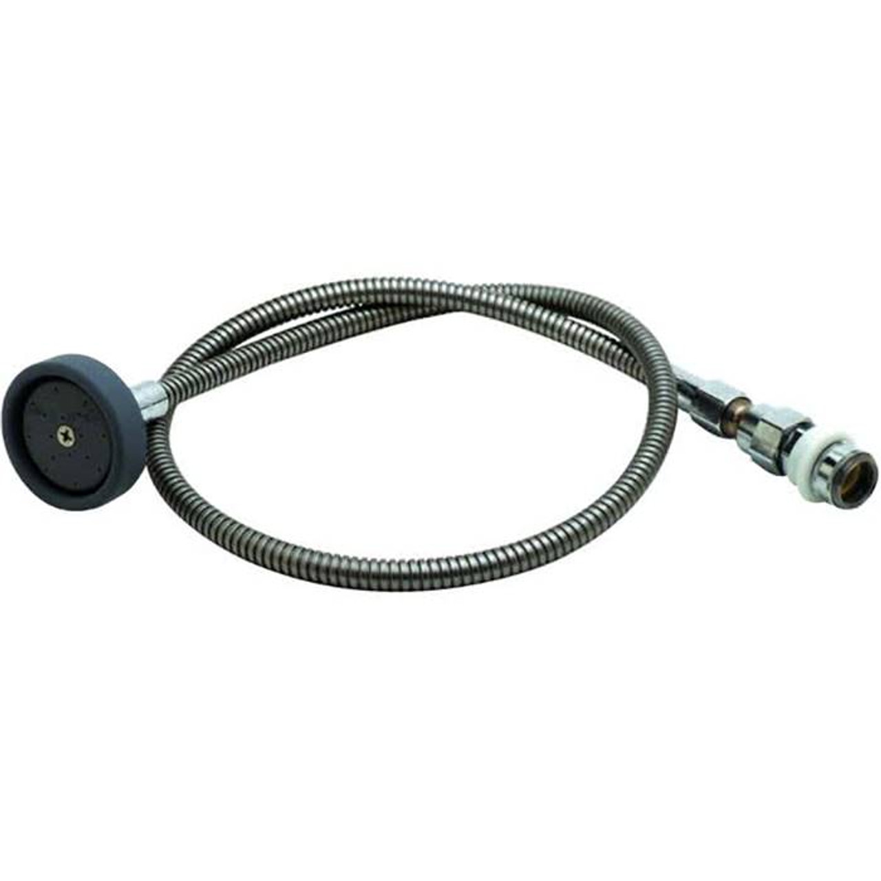 T&S Brass - B-1006 - Spray Assembly, Flexible Stainless Steel Hose, Spray Head, Quick Disconnect on Inlet