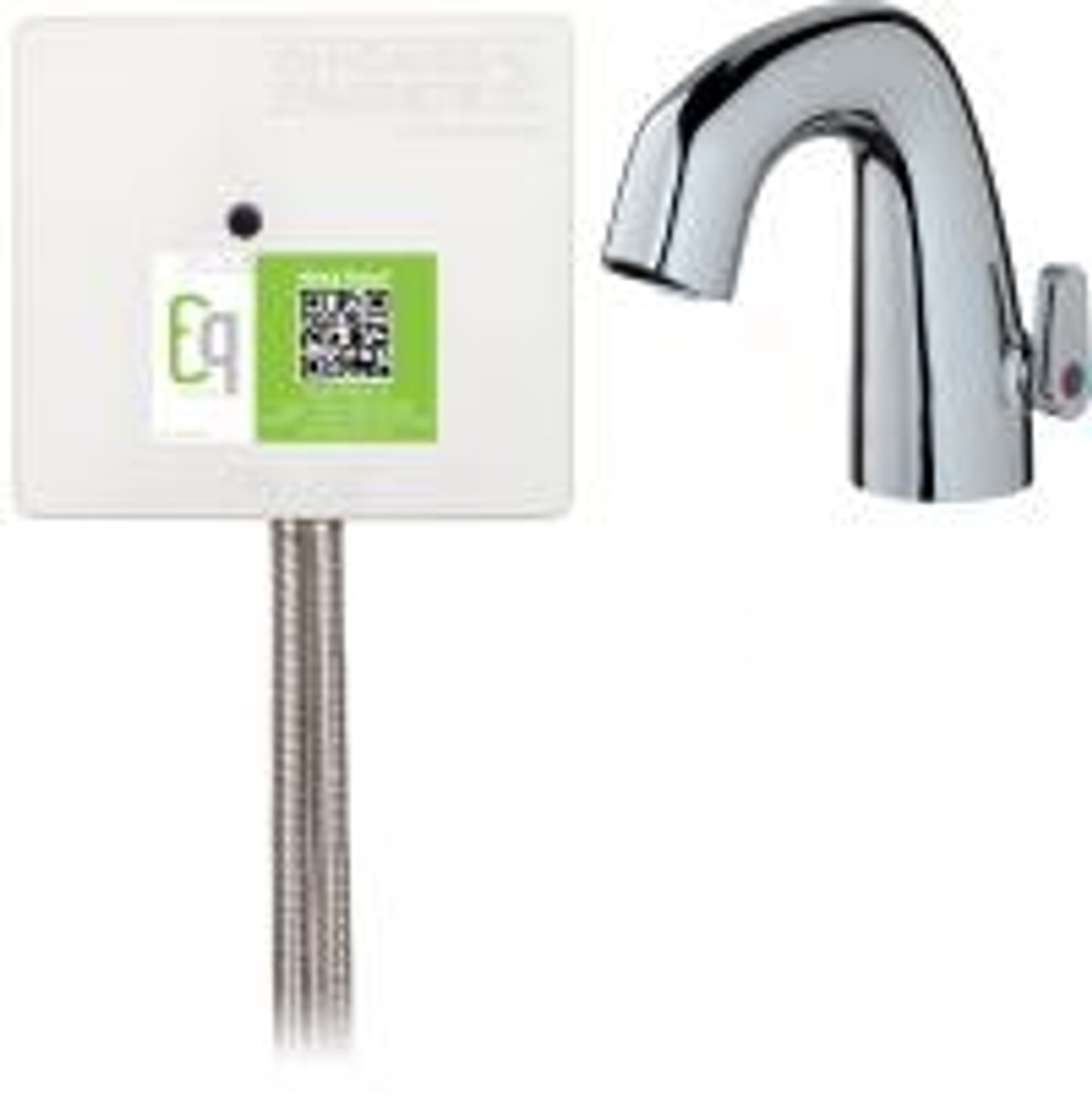 Chicago Faucets EQ-A21A-55ABCP Lav Faucet Eq Ir Rnd Sh Achw Ds Ext 1070
