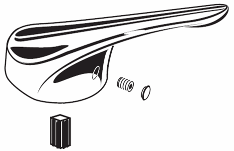 American Standard 60243-0020A - Chrome Plated Metal Lever Handle