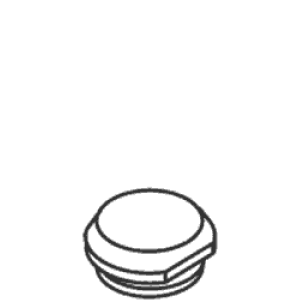 Kohler 33236-H-CP - Polished Chrome Hot Index Button