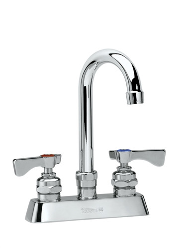 Krowne 15-325L - Low Lead 4-inch Center Deck Mount Faucet with 3-1/2-inch Wide Gooseneck