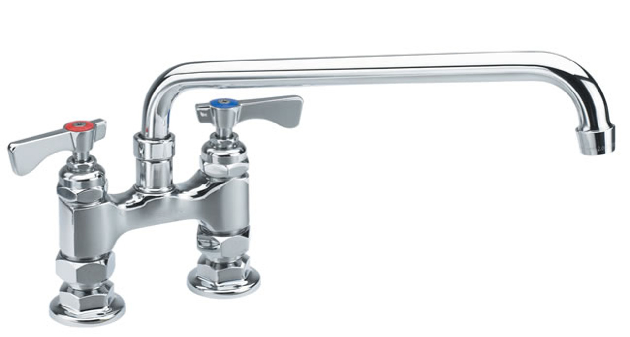 Krowne 15-412L - Low Lead Royal Series 4-inch Bridge Faucet with 12-inch Spout