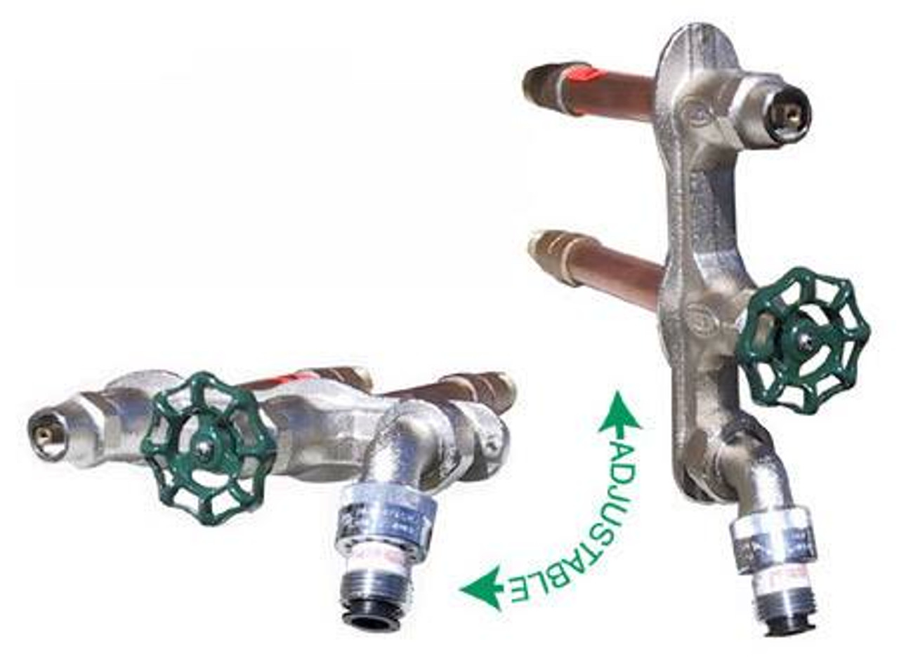 Prier Products - C-108T18 - C-108 T 18-inch Hot & Cold Mixing Hydrant; 3/4-inch MPT x 1/2-inch FPT