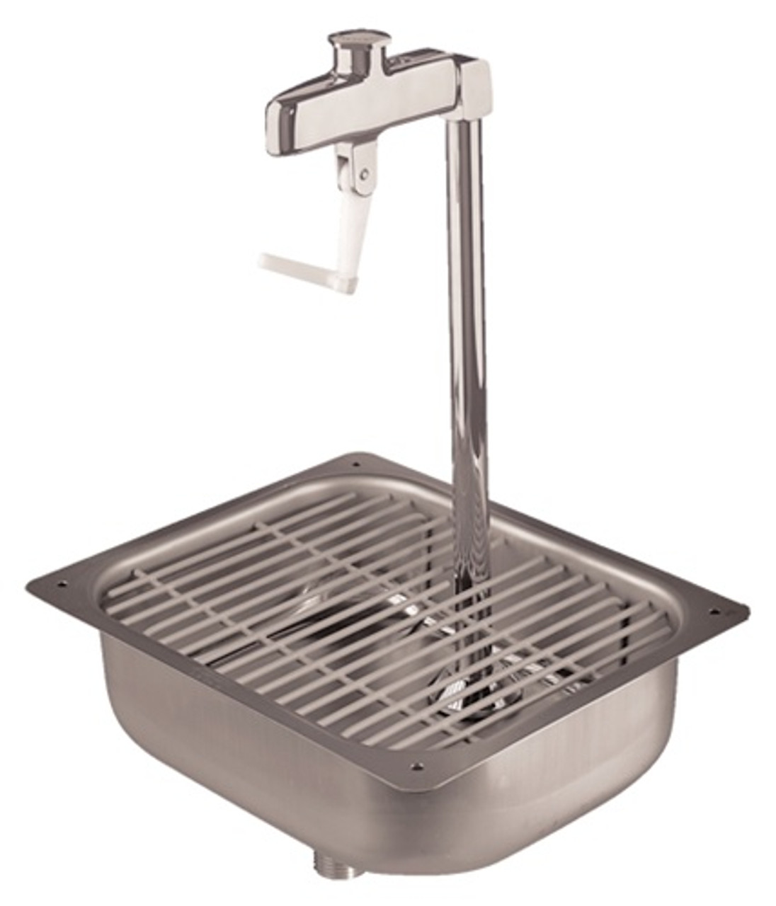 Fisher Stainless Steel Pedestal Glass Filler with Sink has an adjustable volume control. This glass filler works perfect with glass, plastic and paper cups and is available in different heights. Fisher Stainless Steel Pedestal Glass Filler with Sink has an adjustable volume control. This glass filler works perfect with glass, plastic and paper cups and is available in different heights.