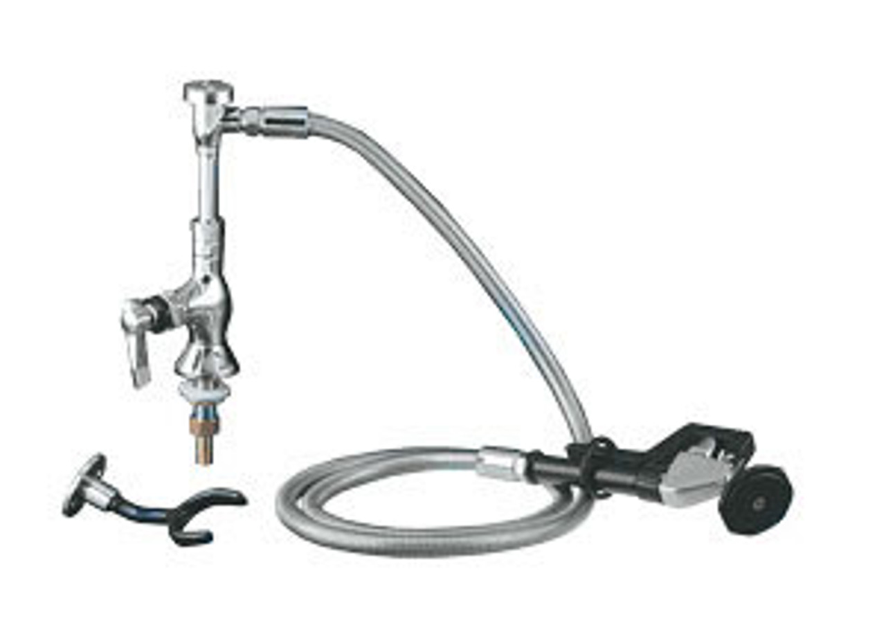 Encore (CHG) KL63-2000-VB - Encore®  Utility Spray Assembly, Single Pantry, Deck Mount, 72-inch stainless steel flexible hose, vacuum breaker, 1/4-turn full volume compression valve, lever handle, wall hook, angled spray valve Encore (CHG) KL63-2000-VB - Encore®  Utility Spray Assembly, Single Pantry, Deck Mount, 72-inch stainless steel flexible hose, vacuum breaker, 1/4-turn full volume compression valve, lever handle, wall hook, angled spray valve