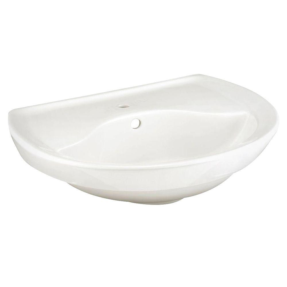 American Standard 0268001.020 Ravenna Pedestal Basin w/ Single Hole w/o Towel Bar