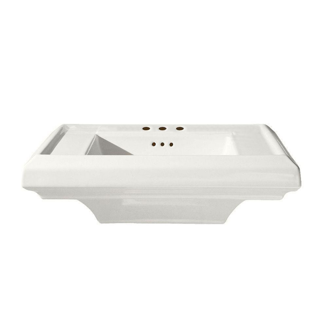 American Standard 0790008.020 Town Square 24" Pedestal Basin 8" Centers (White)