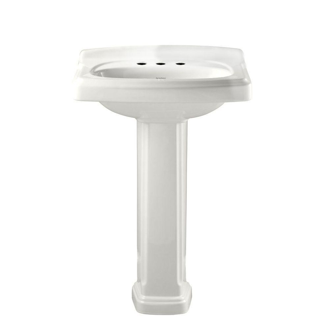 American Standard 0555801.020 Portsmouth Pedestal Combo 8" Centers (White) American Standard 0555801.020 Portsmouth Pedestal Combo 8" Centers (White)