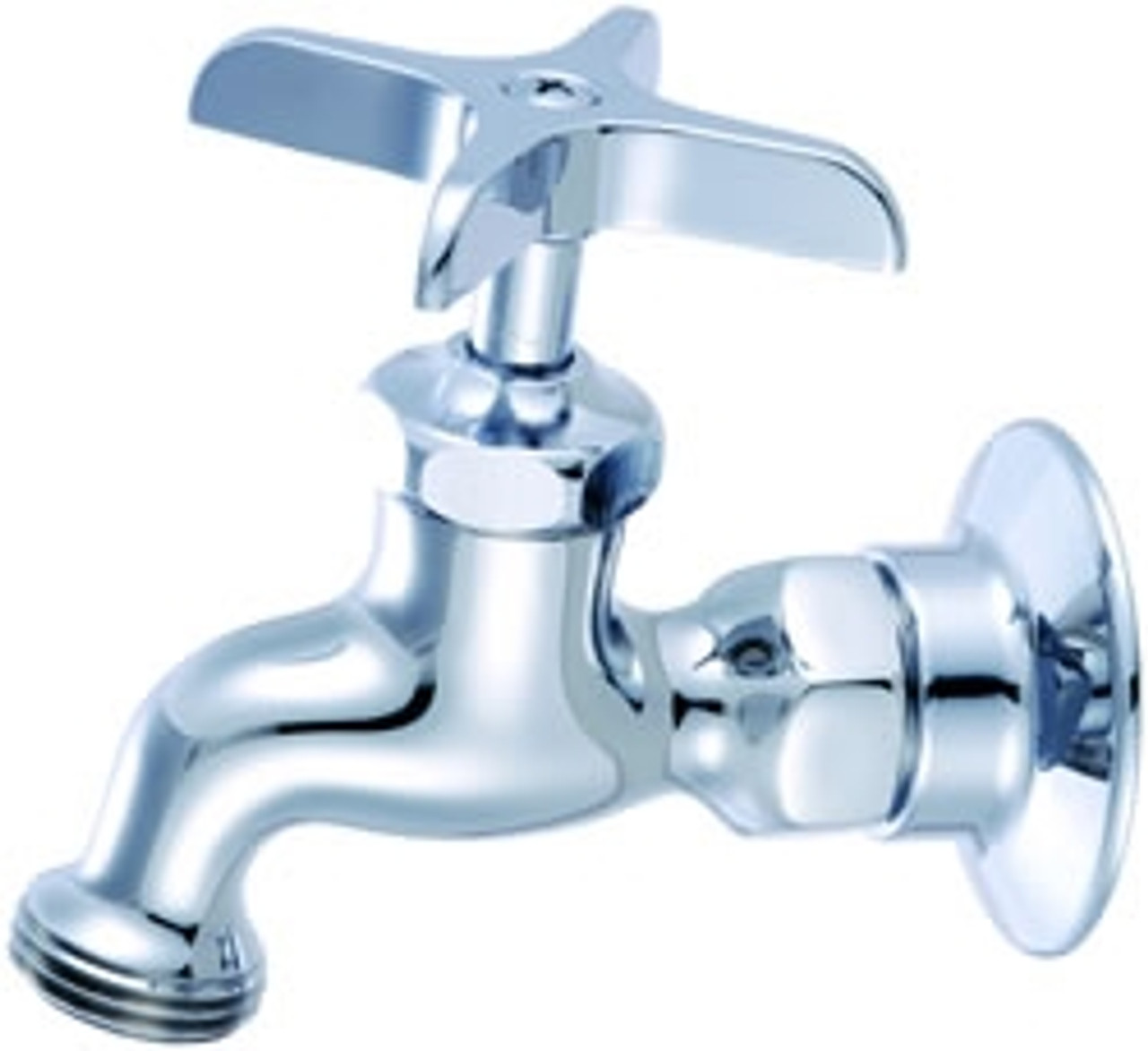 Central Brass 0005-H1/2P Single Handle Wallmount Faucet, Chrome Central Brass 0005-H1/2P Single Handle Wallmount Faucet, Chrome