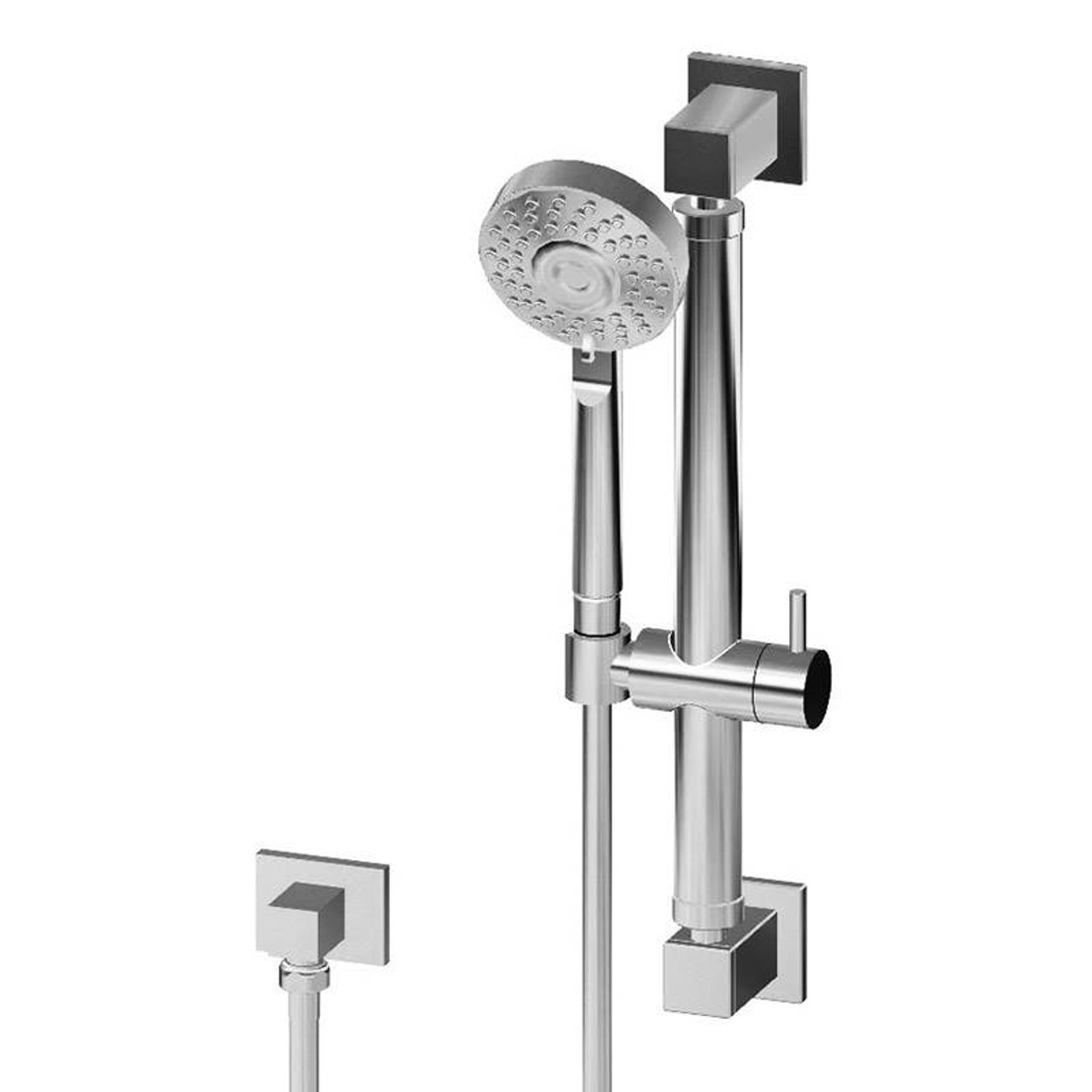 Graff G-9665-BNi Multi-Function Handshower w/16" Square Grab Bar, Brushed Nickel