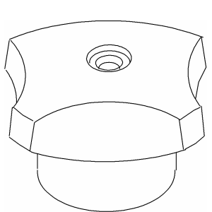 Kohler 41981-H-CP - Polished Chrome Hot Handle